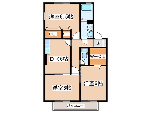 ロイヤルタウンBの物件間取画像